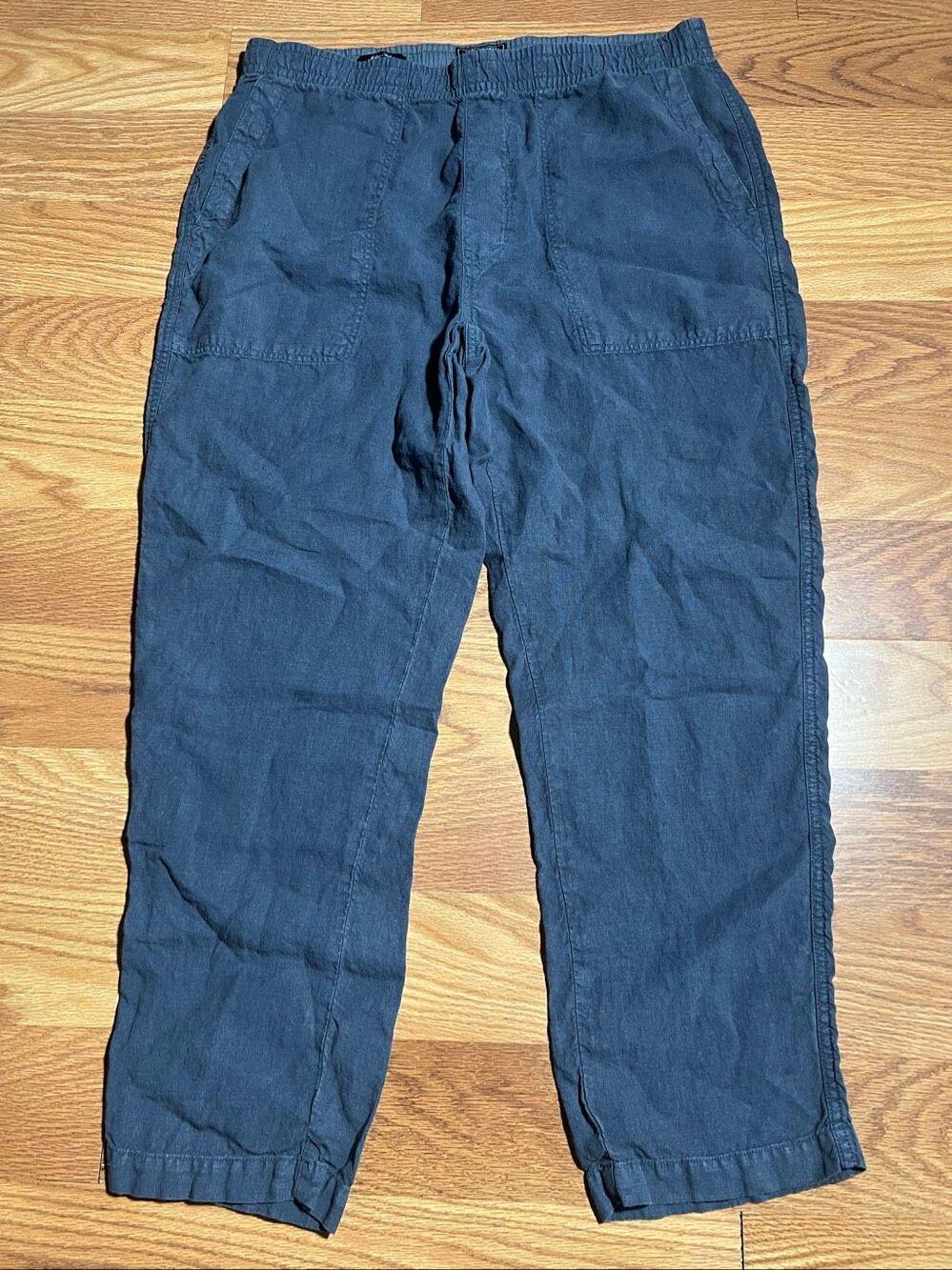 Todd Snyder Linen Beach Pants Elastic Drawstring Large